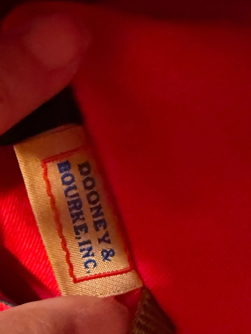 Dooney & Bourke Red Leather Hobo Bag
